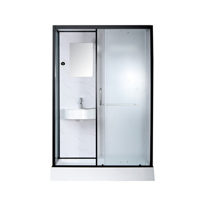 シャワーの小屋の白いアクリルのABS皿1200*800*2150mm黒いアルミニウム