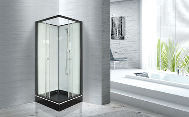 普及した浴室のガラス シャワーの小屋 800 x 正方形の黒い ABS 皿との 800