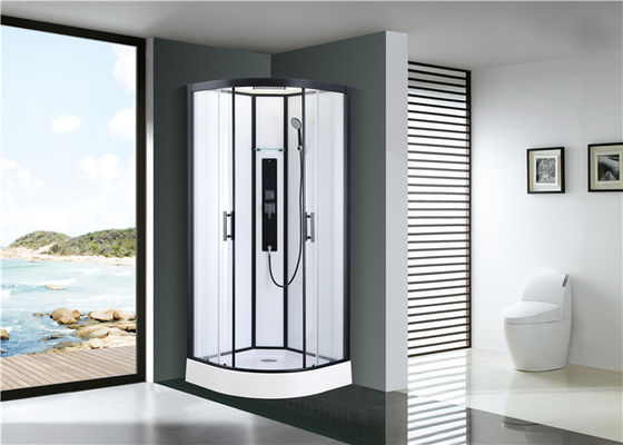 透明な緩和されたガラス固定パネルが付いている自由で永続的な象限儀のシャワーのキュービクル