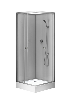 800X 800 x 2250mmの銀製アルミニウム フレームが付いているガラス シャワー室