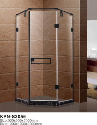 黒い900x900mm Dimondは角のシャワー室の正常な温度の貯蔵を形づける