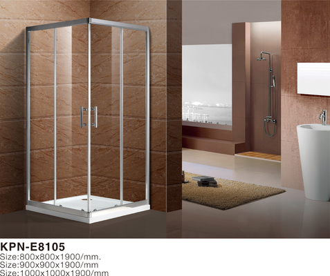 正方形5mmはガラス900x900x2000mm浴室によって曲げられた角のシャワーのエンクロージャ、シャワーおよびBathのエンクロージャを和らげた
