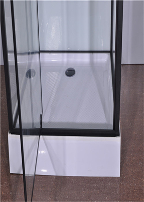 方法ピボット ドア、角のシャワー室、白いアクリルの皿が付いている正方形のシャワーの小屋