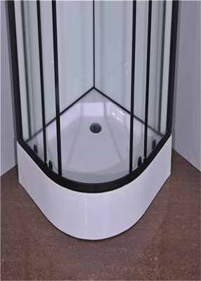 900*900*2150mmの黒いアルミ合金 フレームはガラス シャワーの小屋を強くした