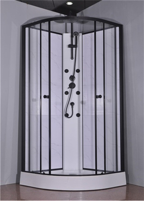 浴室のシャワーの小屋、シャワーの単位アルミニウム850 x 850 x 2250のmmの黒