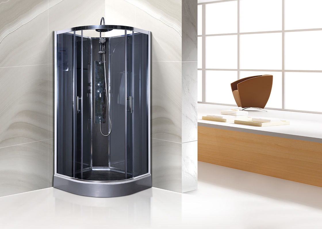 灰色の緩和された棚とのセリウムによって承認される象限儀のシャワーのキュービクルの正常な温度