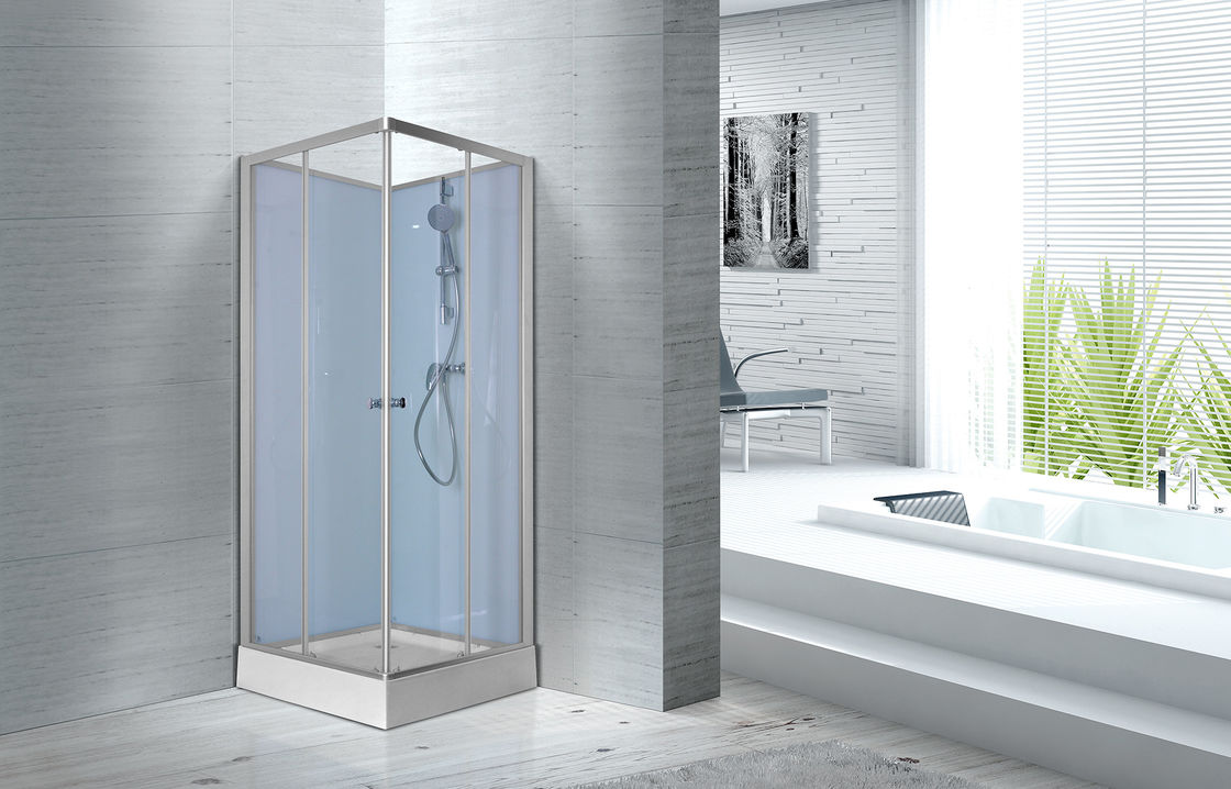 適性ホール800 x 800 x 2250mmの銀製アルミニウム フレームが付いているガラス シャワー室