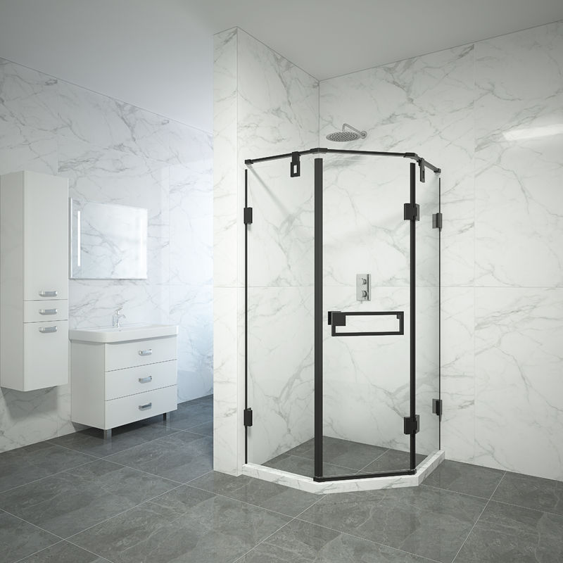 900x900mm Dimondの形のコーナーのシャワー室の正常な温度の貯蔵